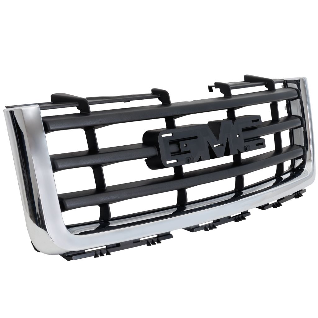 GM TRUCKS & VANS SIERRA/PU 1500 HYBRID (GMC) GRILLE ASSEMBLY CHR/BLK(CHR FRAME/ 3 BLACK BAR) OEM#22761792 2009-2012 PL#GM1200573