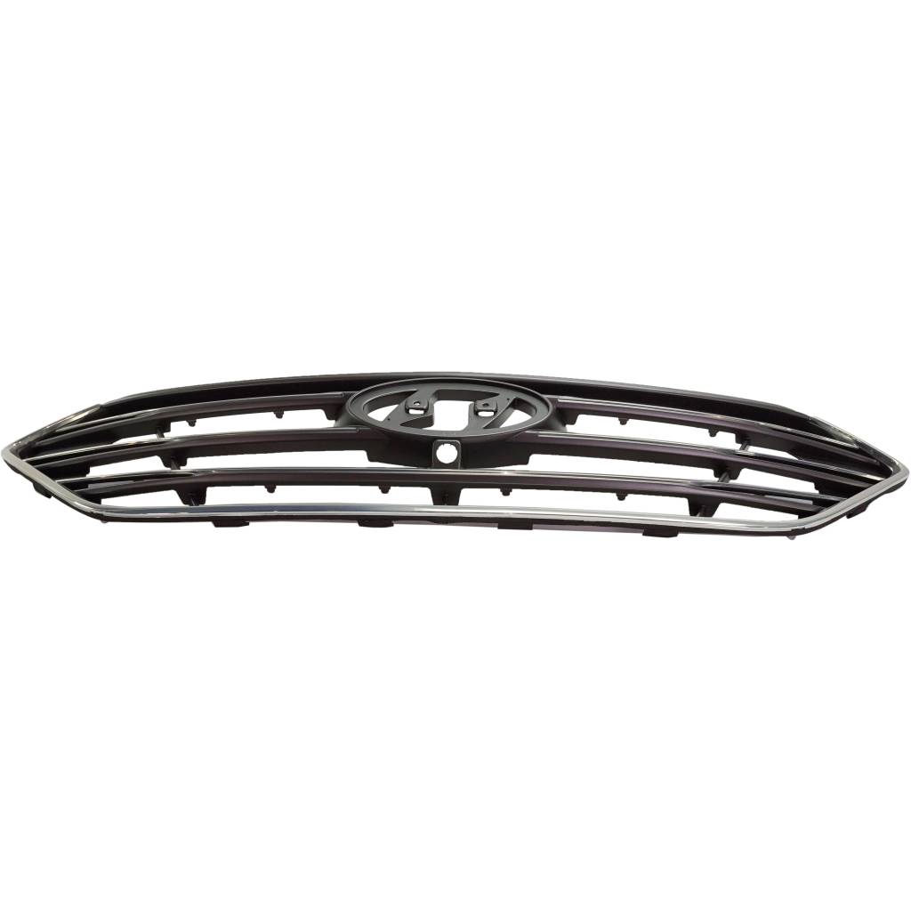 HYUNDAI SANTA FE SPORT (2.0/2.4L) GRILLE GRAY (W/SMOKED CHROME MLDG)(W/CAMERA) OEM#863514Z510 2017-2018 PL#HY1200202