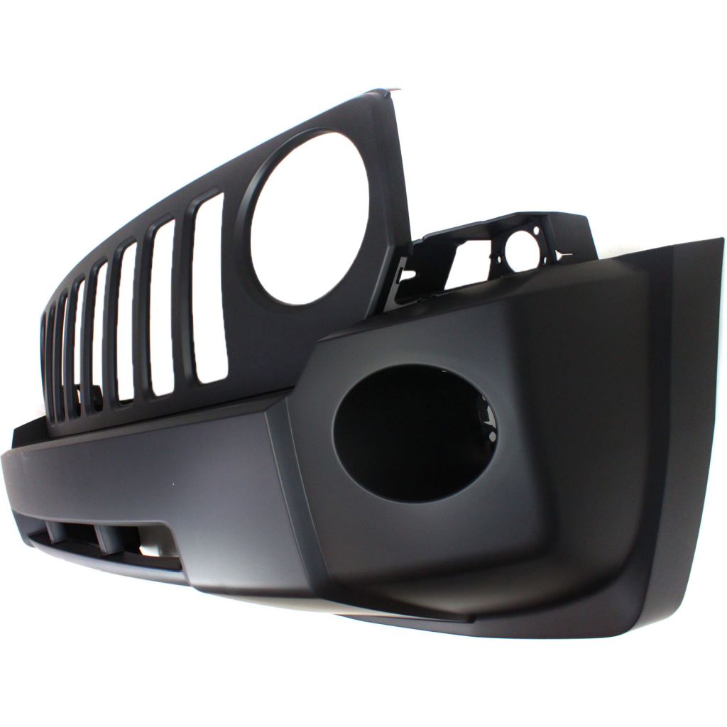 JEEP PATRIOT FRONT BUMPER COVER PRIMED (W/FOG)(WO/Tow Hook) OEM#68021299AB 2007-2010 PL#CH1000893