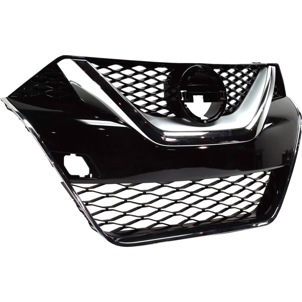 NISSAN(DATSUN) MAXIMA GRILLE PTD-BLK/SILVER (W/CHR MLDG)(S/SV/SL/SR) OEM#623104RA0A 2016-2017 PL#NI1200284