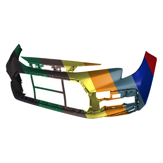 TOYOTA COROLLA/SEDAN FRONT BUMPER COVER PRIMED (SE/XSE)(JAPAN) **CAPA** OEM#5211912999 2020-2025 PL#TO1000465C