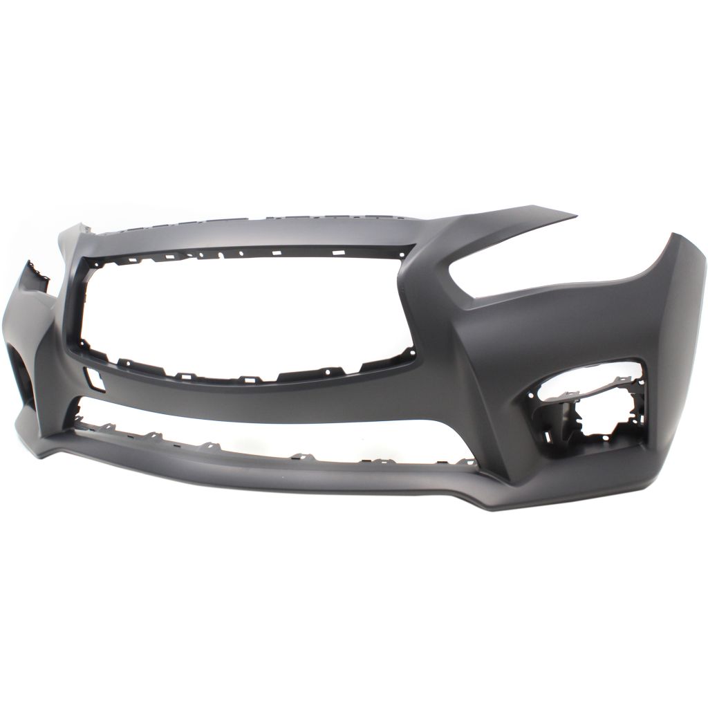 INFINITI Q50 FRONT BUMPER COVER PRIMED (WO/SENSOR)(W/ SPORT)**CAPA** OEM#620224HD0H 2014-2017 PL#IN1000258C