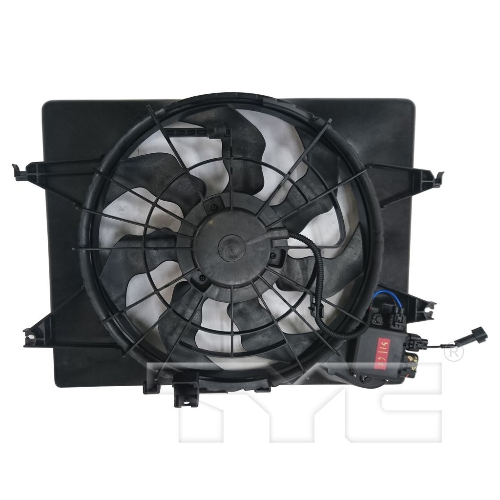 HYUNDAI SONATA RADIATOR & A/C FAN ASSEMBLY (2.4L)(SINGLE FAN) OEM#253802T500 2014 PL#HY3115150
