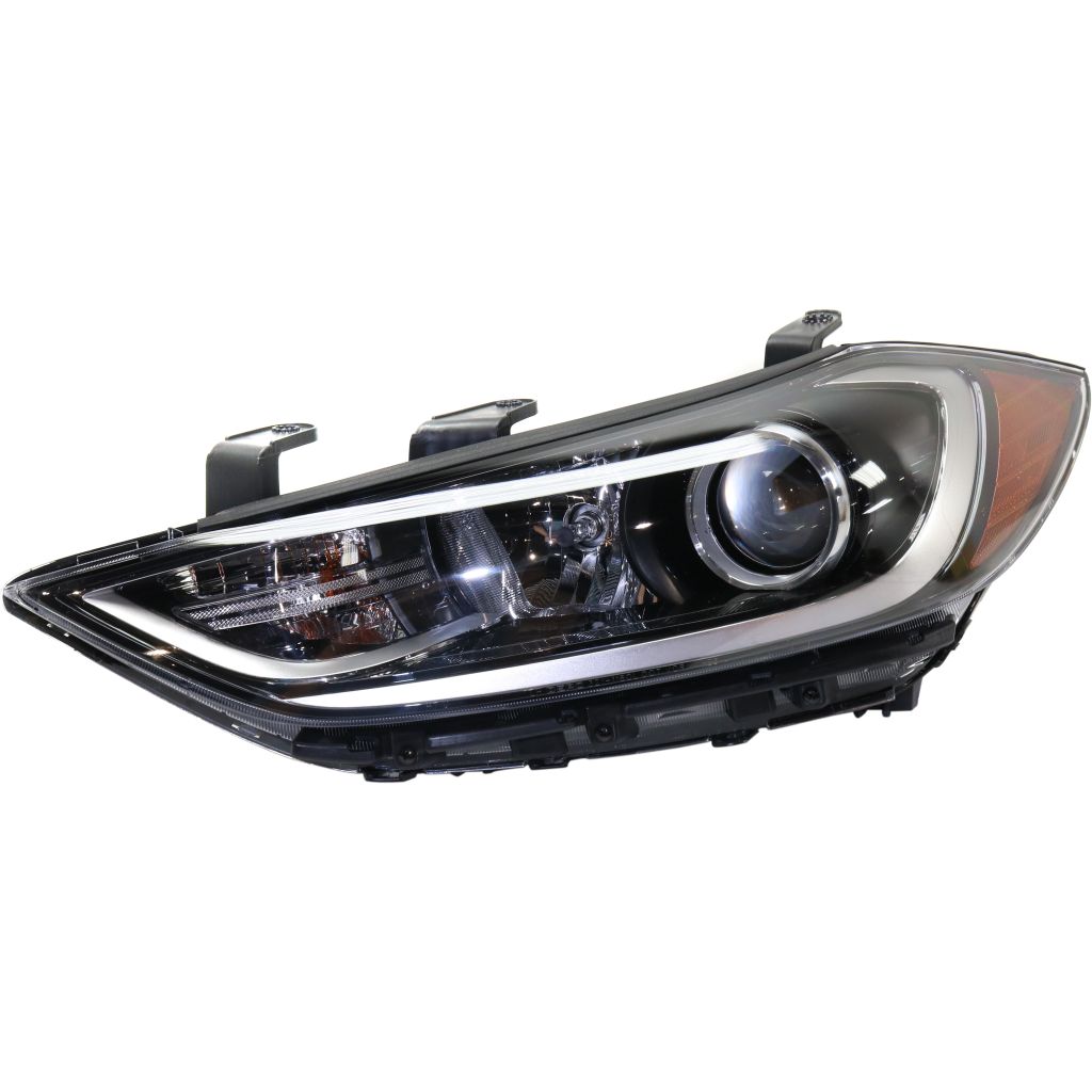 HYUNDAI ELANTRA SEDAN HEAD LAMP ASSEMBLY LEFT (Driver Side) (HALGEN)(W/LED DRL IN BMP)(USA)(EXC SPORT MDL) OEM#92101F3010 2017-2018 PL#HY2502210