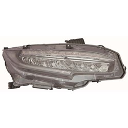 HONDA CIVIC HATCHBACK (EXC TYPE R) HEAD LAMP ASSEMBLY RIGHT (Passenger Side) (LED)**CAPA** OEM#33100TBAA11 2017-2019 PL#HO2503176C