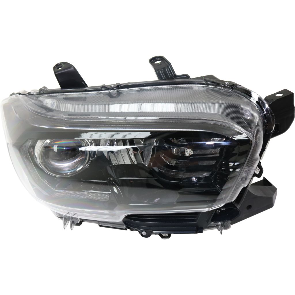 TOYOTA TACOMA HEAD LAMP ASSEMBLY RIGHT (Passenger Side) (W/LED DRL)(W/LED FOG)(BLK BEZEL)**CAPA** OEM#8111004280 2017-2019 PL#TO2503254C