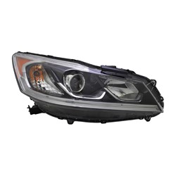 HONDA ACCORD SEDAN HEAD LAMP ASSEMBLY RIGHT (Passenger Side) (HALOGEN) W/LED DRL**CAPA** OEM#33100T2AA81 2016-2017 PL#HO2503169C