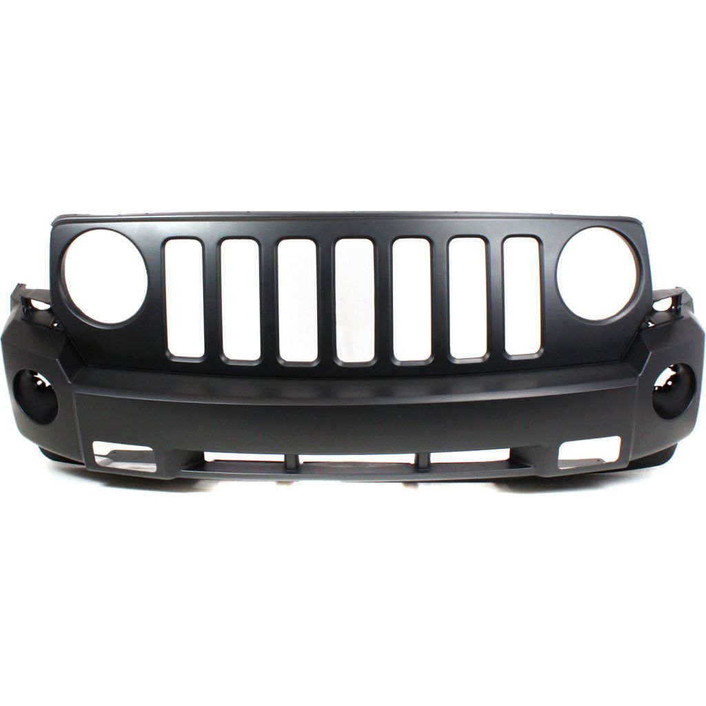 JEEPVEHICLE PATRIOT FRONT BUMPER COVER PRIMED (W/FOG & Tow Hook)**CAPA** OEM#68021303AB 2007-2010 PL#CH1000935C