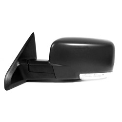 DODGE TRUCKS & VANS DODGE/PU (R1500) DOOR MIRROR LEFT (Driver Side) PWR/HTD/SIGNAL/PUDDL (WO/TOW)(WO/DIMMING)(BLACK) OEM#1QL211XRAF 2010-2012 PL#CH1320346