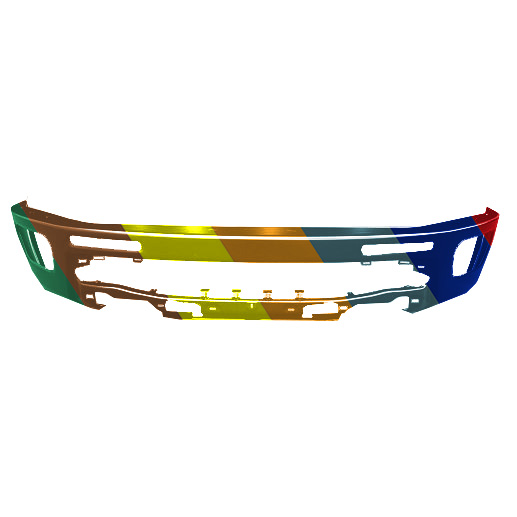 FORD TRUCKS & VANS RANGER FRONT BUMPER BLACK (WO/SENSOR) OEM#KB3Z17757AAPTM 2019-2023 PL#FO1002435