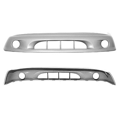 DODGE TRUCKS & VANS DURANGO FRONT BUMPER COVER PRIMED (W/FOG) (Lower) OEM#5013071AB 1998-2000 PL#CH1000291