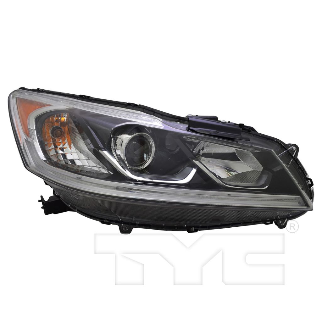 HONDA ACCORD SEDAN HEAD LAMP ASSEMBLY RIGHT (Passenger Side) (HALOGEN) W/LED DRL OEM#33100T2AA81 2016-2017 PL#HO2503169
