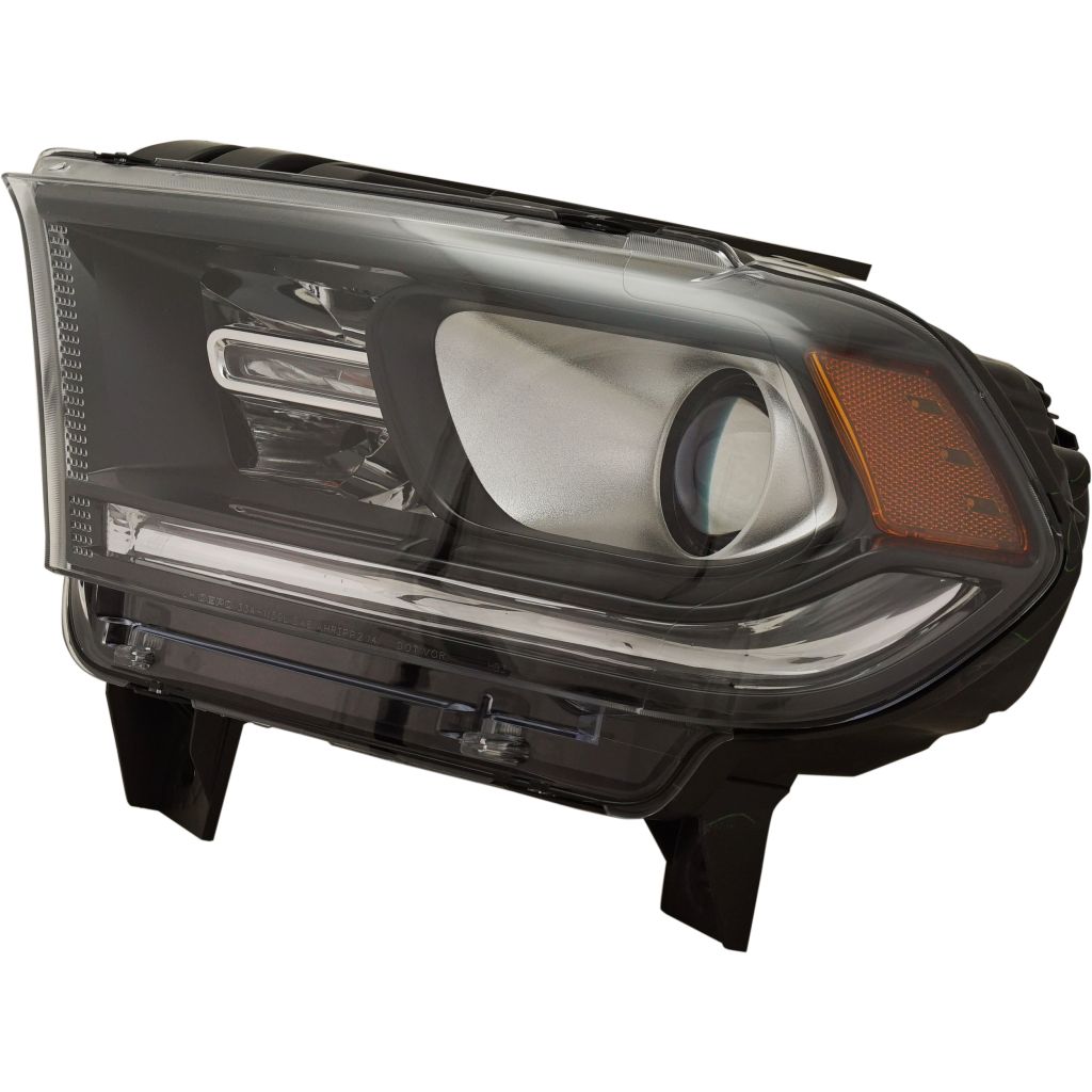 DODGE TRUCKS & VANS DURANGO HEAD LAMP ASSEMBLY LEFT (Driver Side) (HALOGEN)(WO/LED DRL)(BLK BEZEL)**CAPA** OEM#68299135AD 2016-2020 PL#CH2502302C