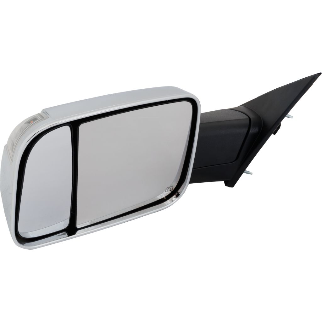 DODGE TRUCKS & VANS DODGE/PU (R1500) DOOR MIRROR LEFT (Driver Side) PWR/HTD/SIGNAL/PUDDLE/MEMORY (WO/BSD)(CHROME)(W/TOW PKG) OEM#68276477AE 2019-2022 PL#CH1320460
