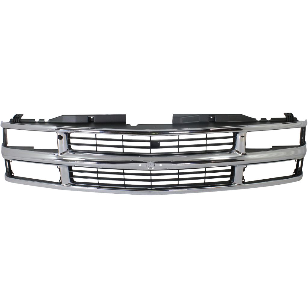 GM TRUCKS & VANS TAHOE (CHEVY) (HEAD/LAMP & C/L 2pcs Design ) GRILLE CHROME (COMP HEAD/LAMP) (CHEVY) OEM#15981106 1995-2000 PL#GM1200238