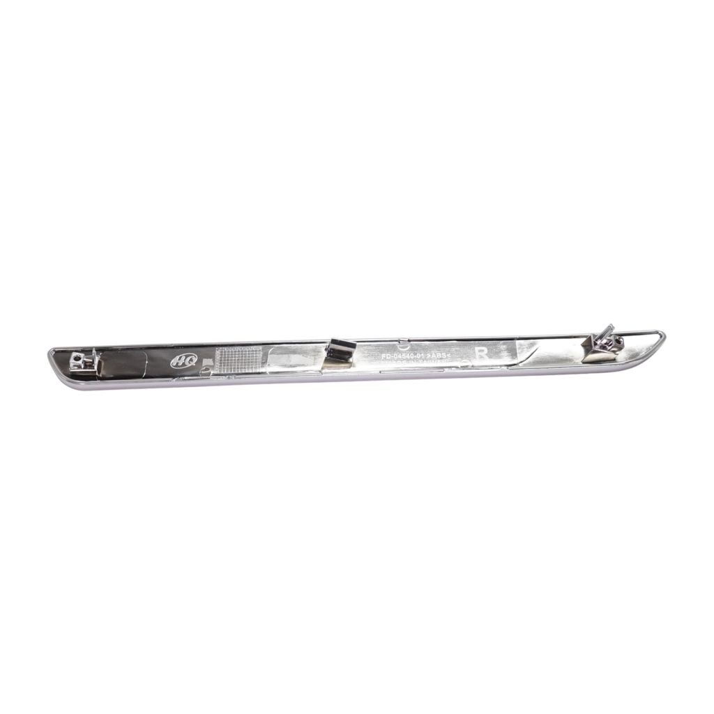 FORD TRUCKS & VANS EXPLORER REAR BUMPER COVER SIDE MLDG RIGHT (Passenger Side) SATIN NICKEL (PLATINUM) OEM#JB5Z17C830CC 2018-2019 PL#FO1147104