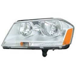 DODGE AVENGER HEAD LAMP ASSEMBLY LEFT (Driver Side) (CHROME HSG) OEM#5116343AD 2008-2014 PL#CH2502182