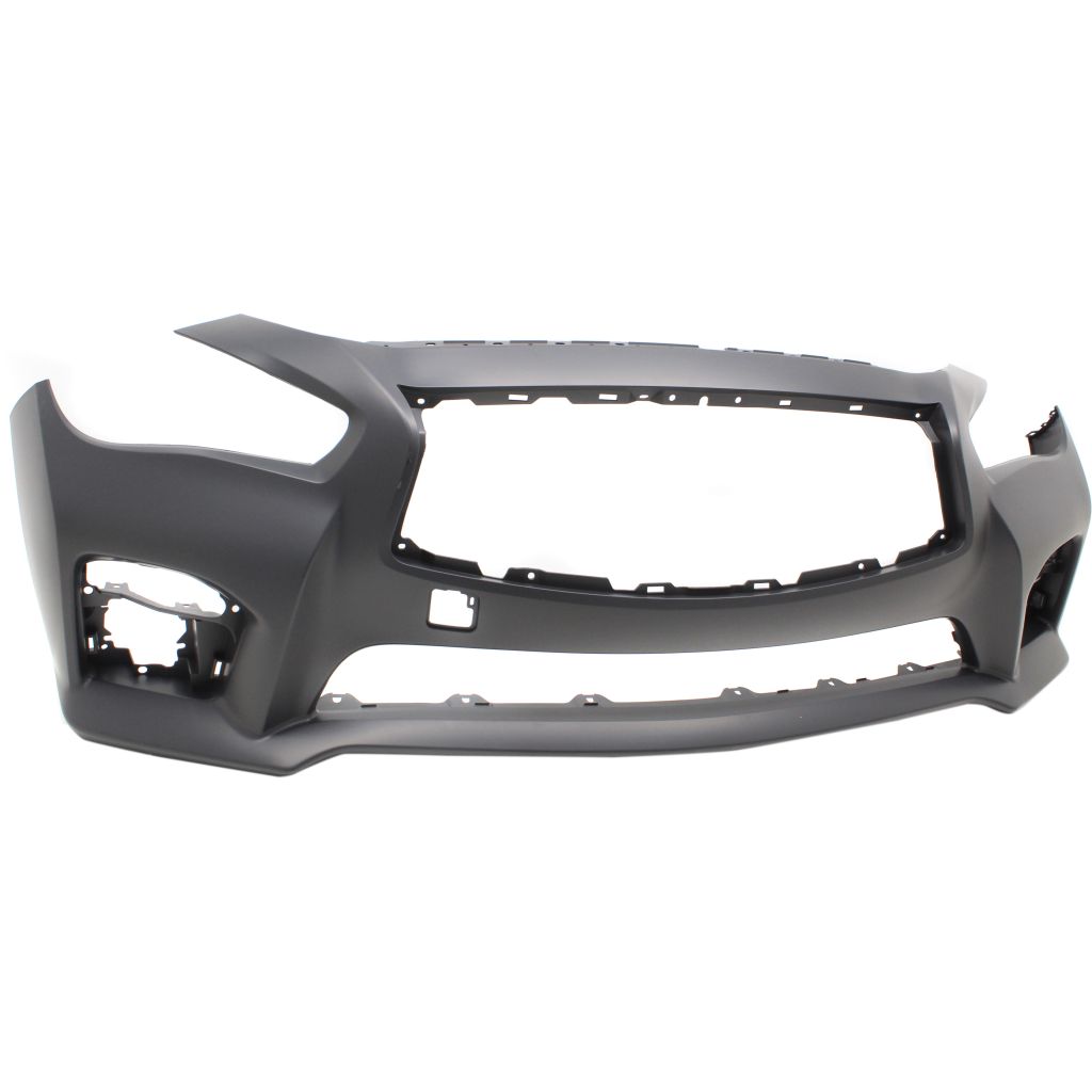 INFINITI Q50 FRONT BUMPER COVER PRIMED (WO/SENSOR)(W/ SPORT)**CAPA** OEM#620224HD0H 2014-2017 PL#IN1000258C