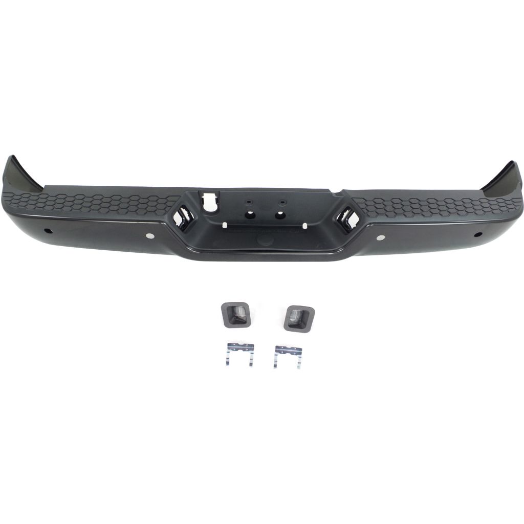 DODGE TRUCKS & VANS DODGE/PU (R1500) STEP BMPER ASSEMBLY BLACK (SINGLE EXHAUST)(W/SENSOR) OEM#68049864AB-PFM (P) 2013-2022 PL#CH1103121