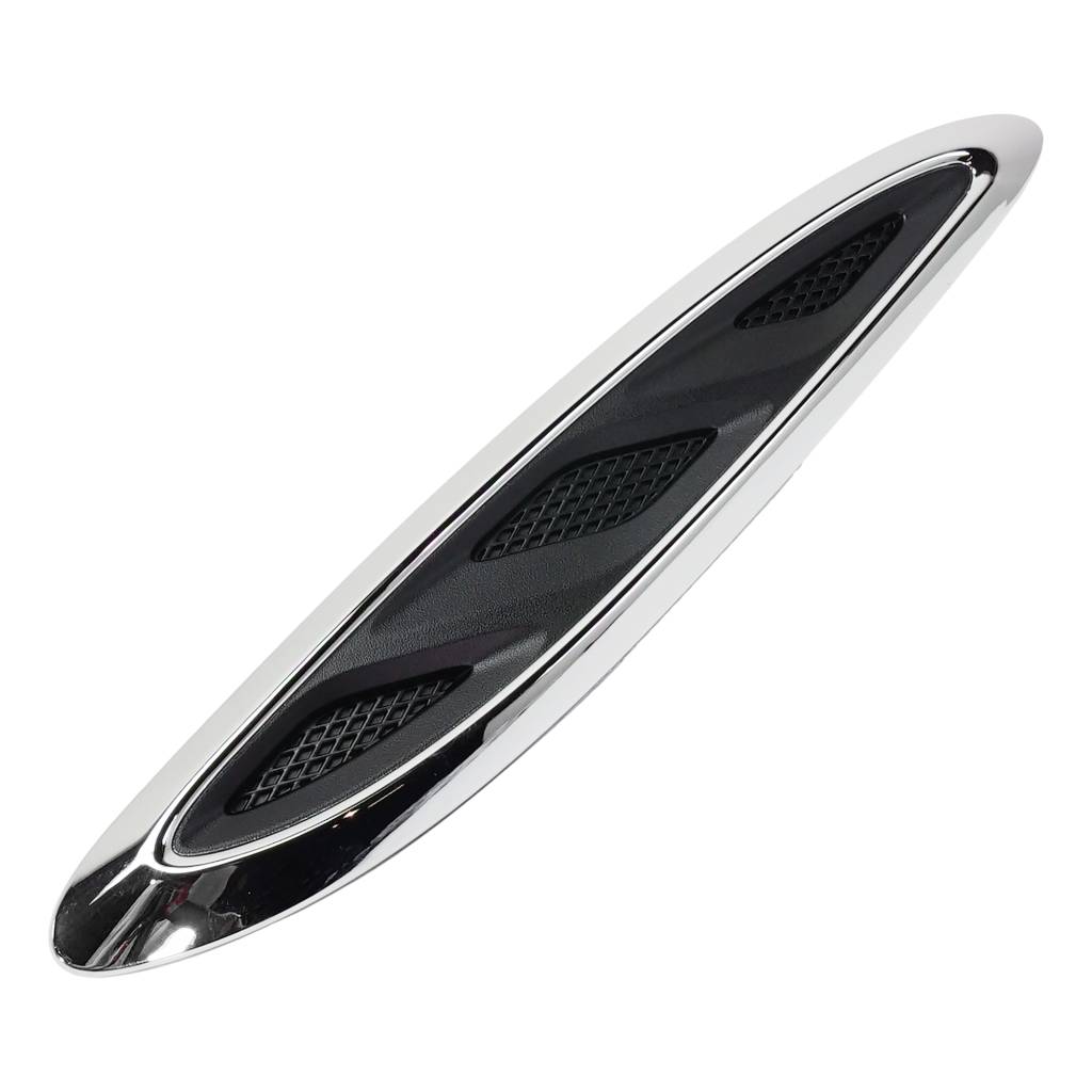 BUICK ENCLAVE HOOD MLDG SIDE LEFT (Driver Side) CHROME/BLACK OEM#23142431 2013-2017 PL#GM1239108