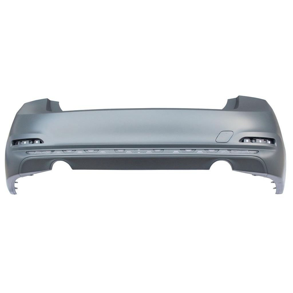 BMW BMW 3 (SEDAN) REAR BUMPER COVER PRIMED (340i)(LUXURY/SPORT/SHADOW)(WO/M SPORT)(WO/SENSOR) OEM#51127384607 2012-2018 PL#BM1100349