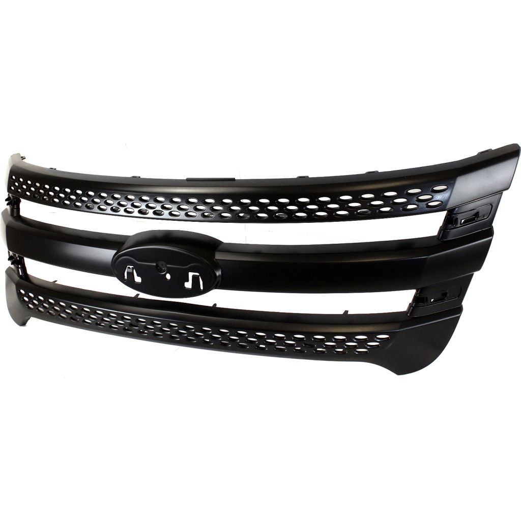 FORD TRUCKS & VANS EXPLORER POLICE UTILITY GRILLE PTD BLACK**CAPA** OEM#BB5Z8200CA 2013-2015 PL#FO1200533C