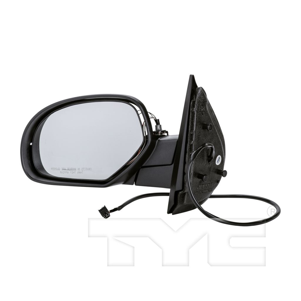GM TRUCKS & VANS SUBURBAN (CHEVY) DOOR MIRROR LEFT (Driver Side) POWER/HEATED (WO/PUDDLE LAMP)(PTM CVR)(WO/TRAILER TOW) OEM#20843177 2007-2014 PL#GM1320336
