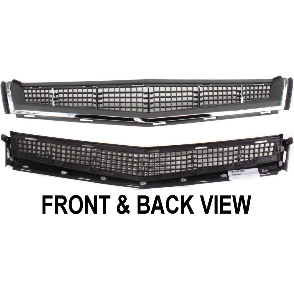 CADILLAC CTS/CTS-V COUPE FRONT BUMPER GRILLE (CHR/GREY)(CTS) OEM#25896041 2011 PL#GM1036123