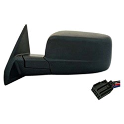 DODGE TRUCKS & VANS DODGE/PU (R2500/3500) DOOR MIRROR LEFT (Driver Side) POWER/HEATED (SINGLE GLASS)(TEXT BLK) OEM#55372067AH (P) 2010-2012 PL#CH1320303