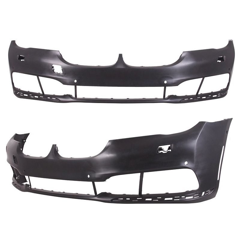 BMW BMW 7 SERIES HYBRID (740e/745e) FRONT BUMPER COVER PRIMED (W/WASHER)(W/ 6 SENSOR)(WO/TOW)(WO/M PKG) OEM#51117402817 2017-2019 PL#BM1000451