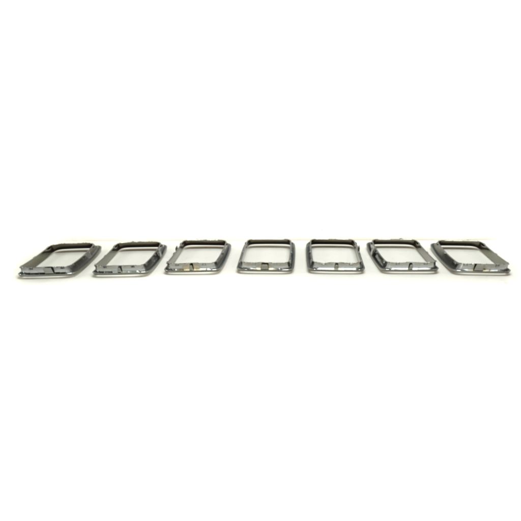 JEEP GRAND CHEROKEE GRILLE TRIM RINGS SET (7pc) DARK-CHR OEM#68316532AA 2014-2016 PL#CH1210129