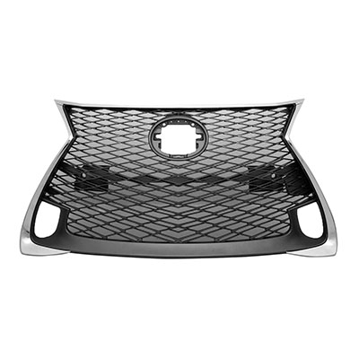 LEXUS GS 300/350/200t GRILLE ASSY BLACK W/CHROME MLDG (W/SENSOR)(W/F SPORT)W/LOWER GRILLE OEM#5310130890 2016-2020 PL#LX1200192