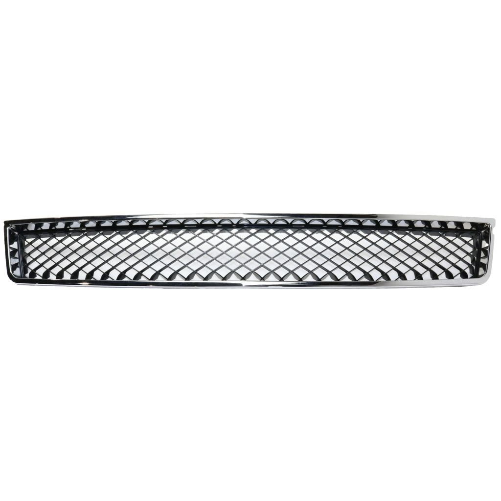 GM TRUCKS & VANS SUBURBAN (CHEVY) GRILLE LOWER CHROME FRAME/BLK MESH **CAPA** OEM#15835084 2007-2014 PL#GM1200553C