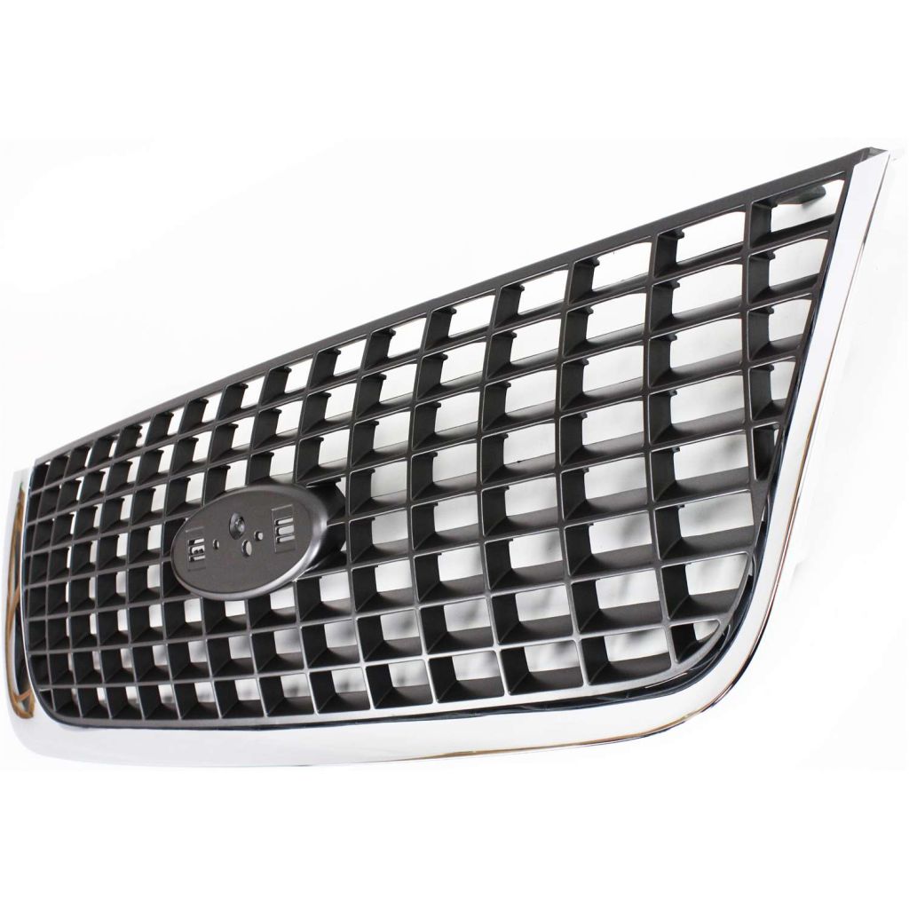 FORD TRUCKS & VANS EXPEDITION GRILLE CHROME/ARG (XLT/NBX/XLS)(Exc XLT Sport/Eddie Bauer) OEM#2L1Z8200AAA 2003-2006 PL#FO1200401
