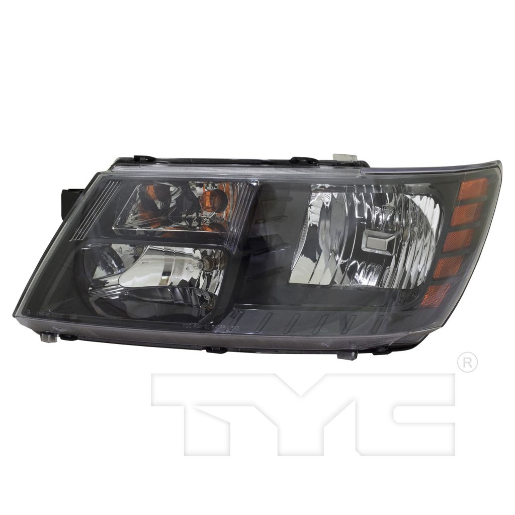DODGE JOURNEY HEAD LAMP ASSY LEFT (Driver Side) (BLACK BEZEL)(CROSSROAD MDL)**CAPA** OEM#68200085AC 2014-2020 PL#CH2502265C