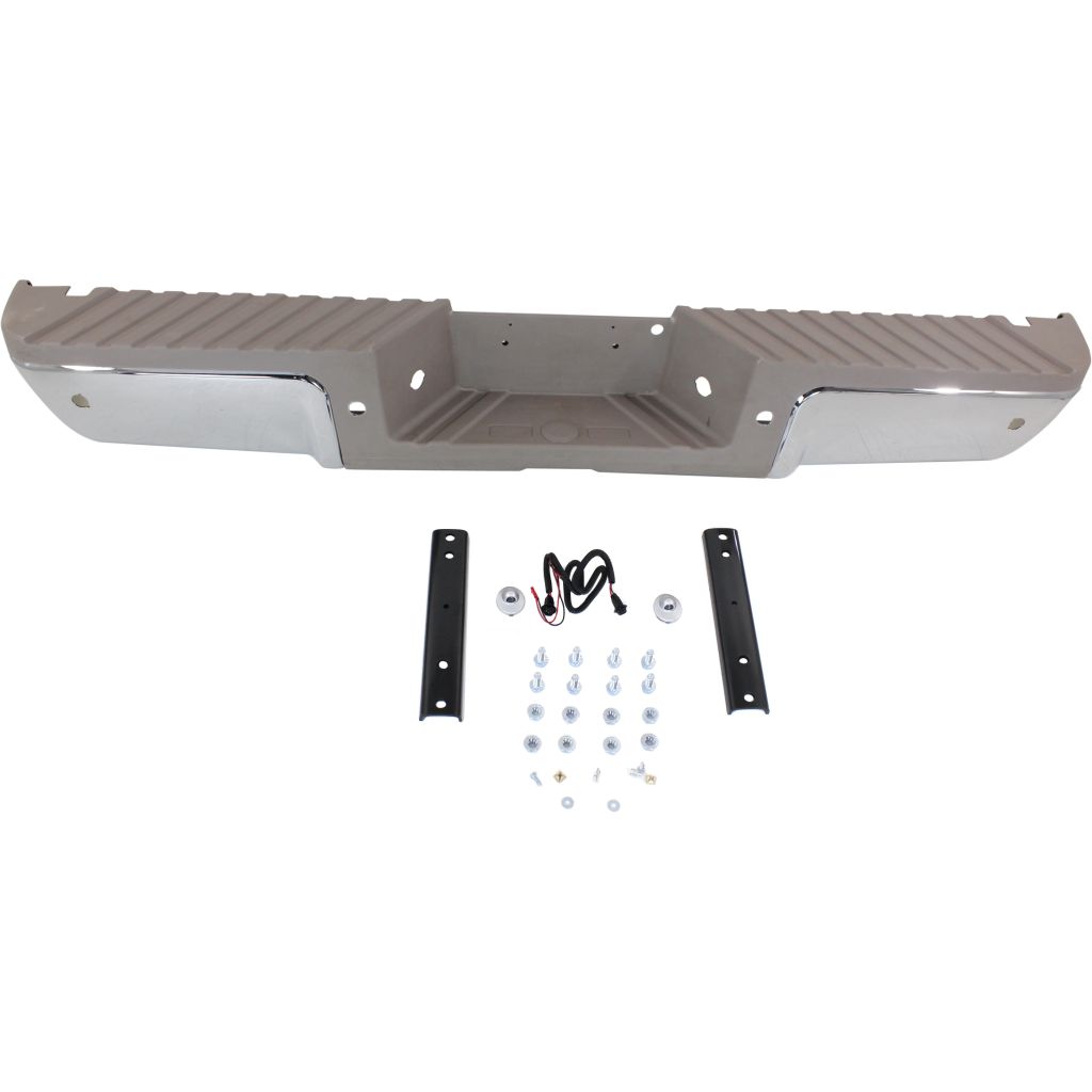 FORD TRUCKS & VANS FORD/PU F250/350/450 (SUPER DUTY) STEP BUMPER ASSY CHROME W/GOLD PAD (W/SENSOR)(WO/BRKT)(KING RANCH) OEM#9C3Z17906D-PFM 2011-2012 PL#FO1103154
