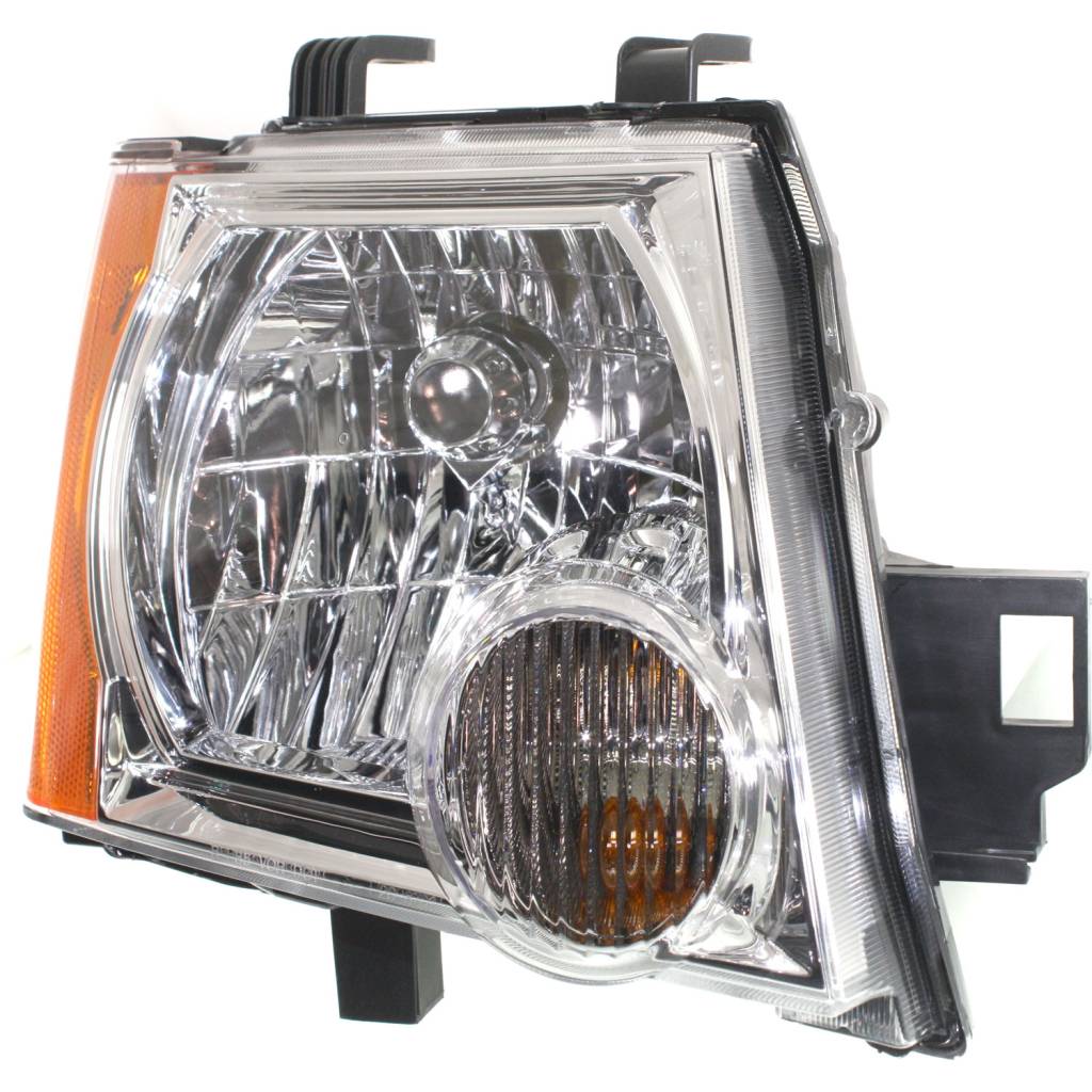 NISSAN XTERRA HEAD LAMP ASSY RIGHT (Passenger Side) (CHROME BEZEL)(EXC 09-15 S/X MDL)**CAPA** OEM#26010EA025 2005-2015 PL#NI2503161C