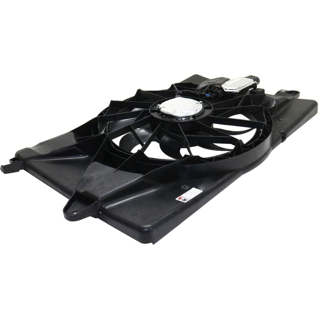 JEEP CHEROKEE RADIATOR & A/C FAN ASSEMBLY (SINGLE FAN) 2.4L W/CONTROL MODULE (2 wire motor) OEM#68197298AB_ 2014-2021 PL#CH3115179