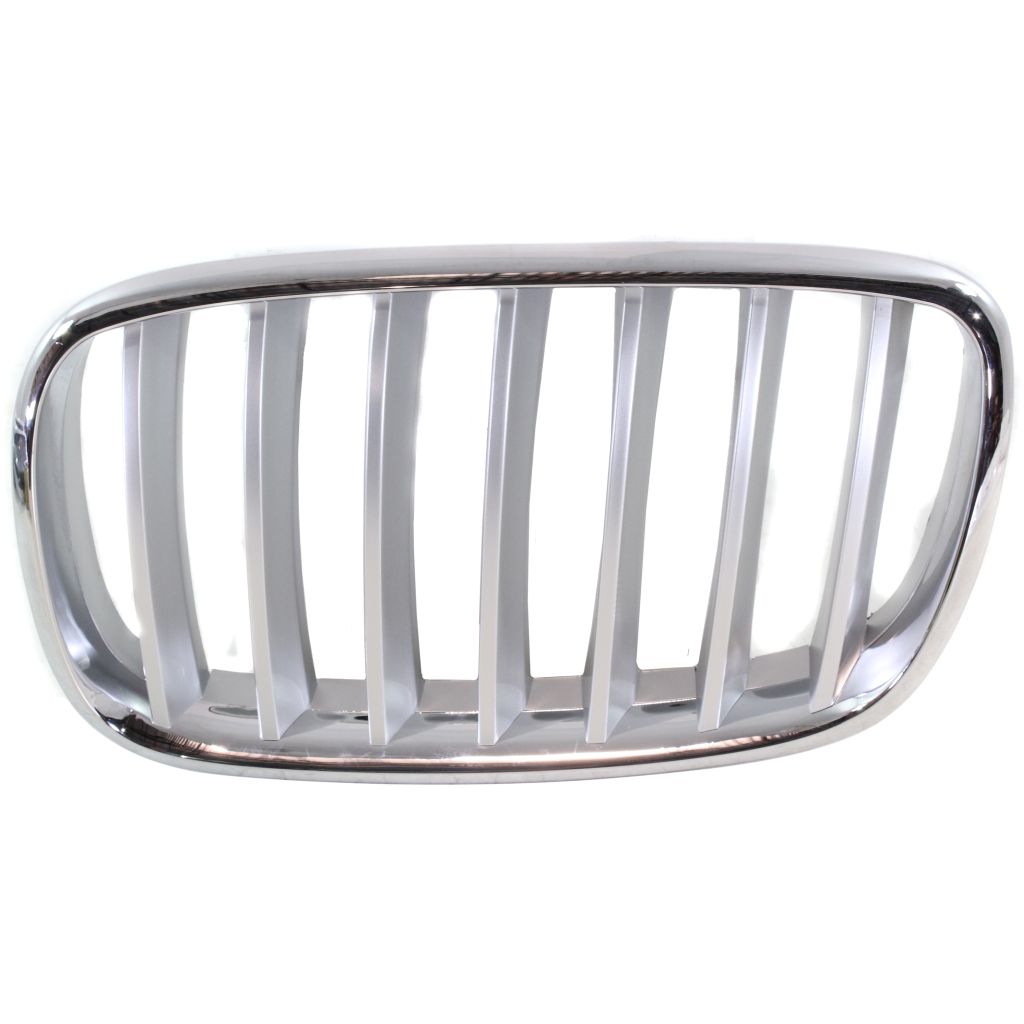 BMW BMW X5 GRILLE LEFT (Driver Side) CHR/SLV OEM#51137185223 2011-2013 PL#BM1200182
