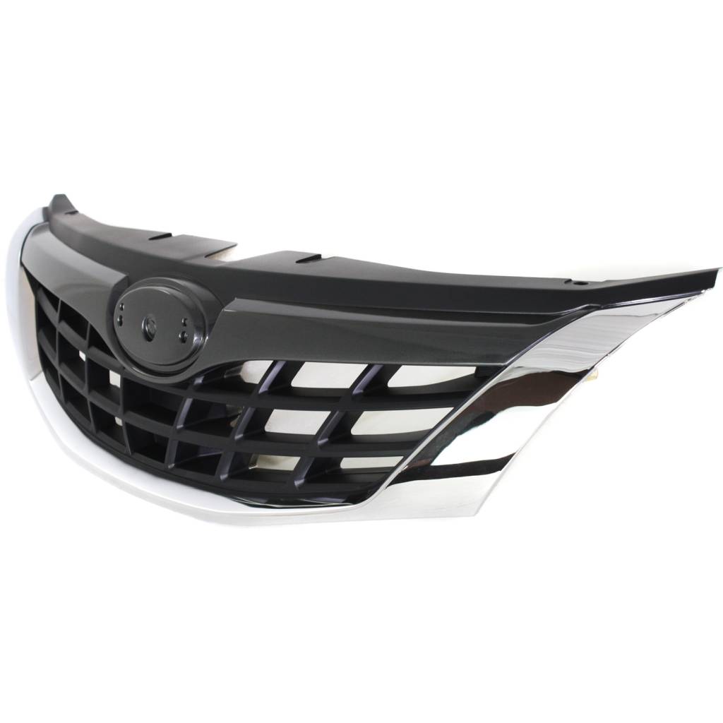 SUBARU IMPREZA 2.5 / OUTBACK SPORT GRILLE ASSEMBLY ARG/BLK W/LWR CHROME MOLDING (EXC GT/OUTBACK SPORT) OEM#91121FG001 2008-2009 PL#SU1200137