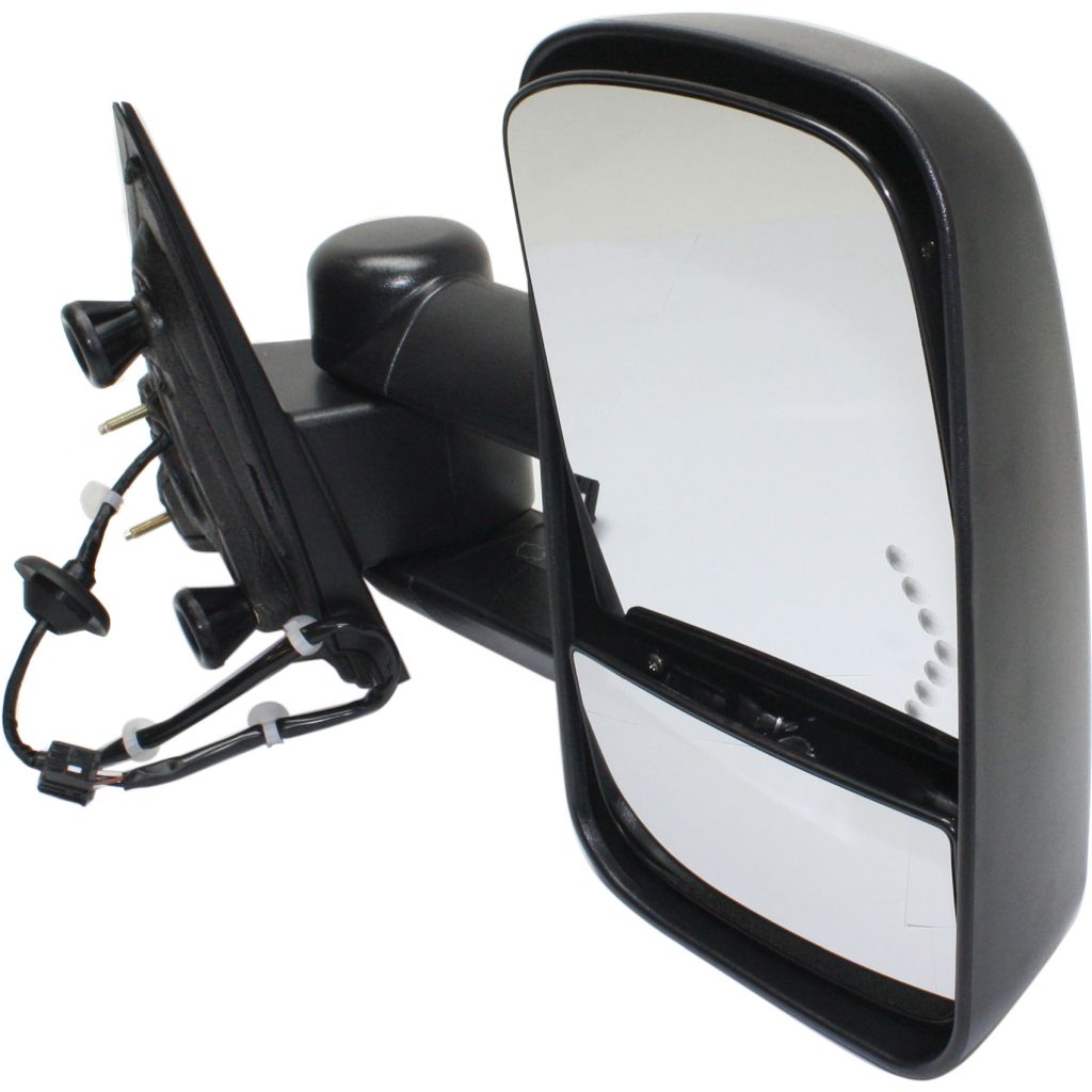 GM TRUCKS & VANS SIERRA/PU 2500/3500 (GMC) DOOR MIRROR RIGHT (Passenger Side) PWR/HTD/M-FOLD (TOW TYPE)(DUAL ARM)(W/SIGNAL IN GLASS)(BLK) OEM#22820398 2015-2019 PL#GM1321458