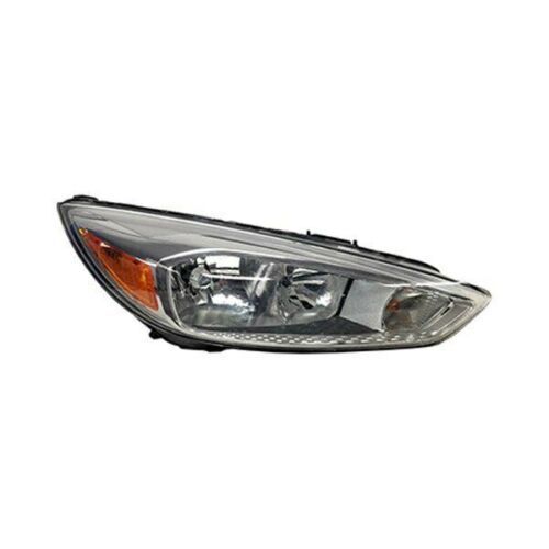 FORD FOCUS HATCHBACK/ST/RS HEAD LAMP ASSY LEFT (Driver Side) (HALOGEN)(HB) ALUMINUM BEZEL; WO/SIGNATURE OEM#F1EZ13008GT 2015-2018 PL#FO2502339