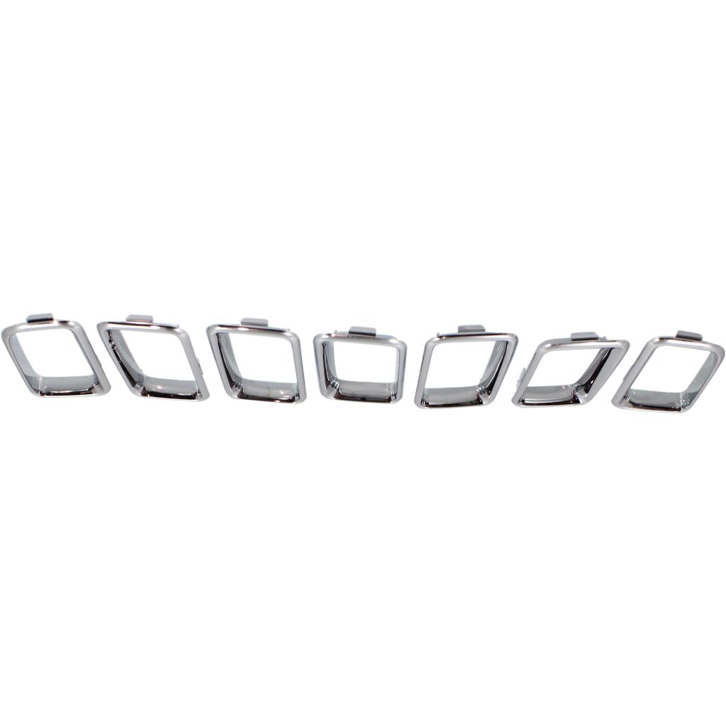 JEEP COMPASS GRILLE MOLDING CHROME (7 PC SET) OEM#68109865AA 2011-2017 PL#CH1210111