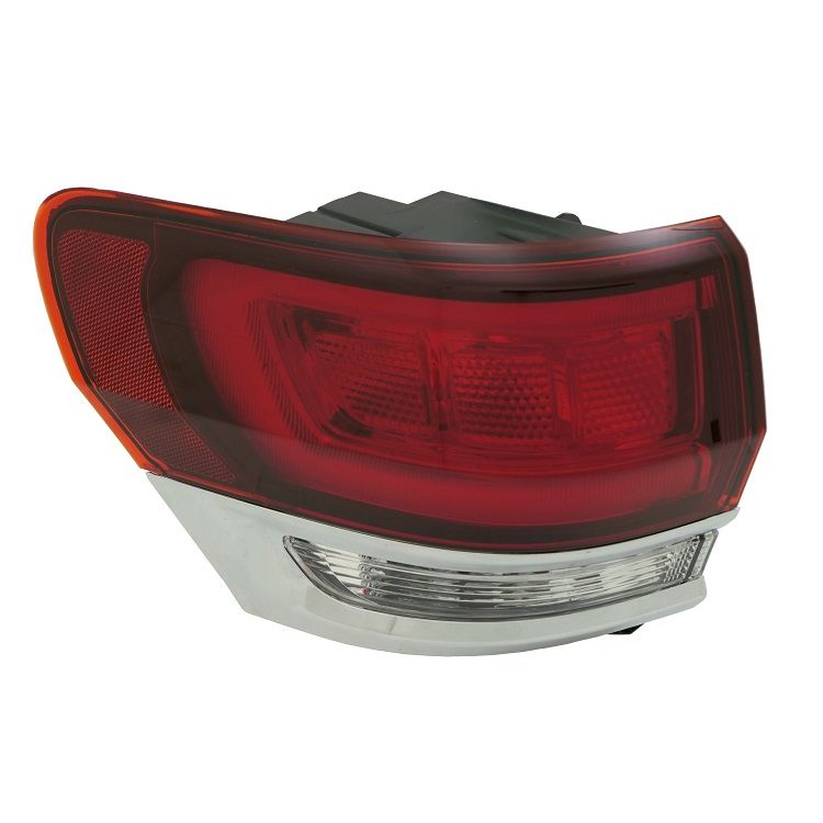 JEEPVEHICLE GRAND CHEROKEE / GRAND CHEROKEE WK TAIL LAMP ASSY LEFT (Driver Side) CHROME INSERT (BLACK HOUSING) **CAPA** OEM#68471329AA 2020-2021 PL#CH2804121C