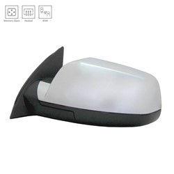 GM TRUCKS & VANS EQUINOX DOOR MIRROR LEFT (Driver Side) PWR/HTD (W/BSD)(W/MEMORY)(CHROME) OEM#23219861 2015-2017 PL#GM1320491