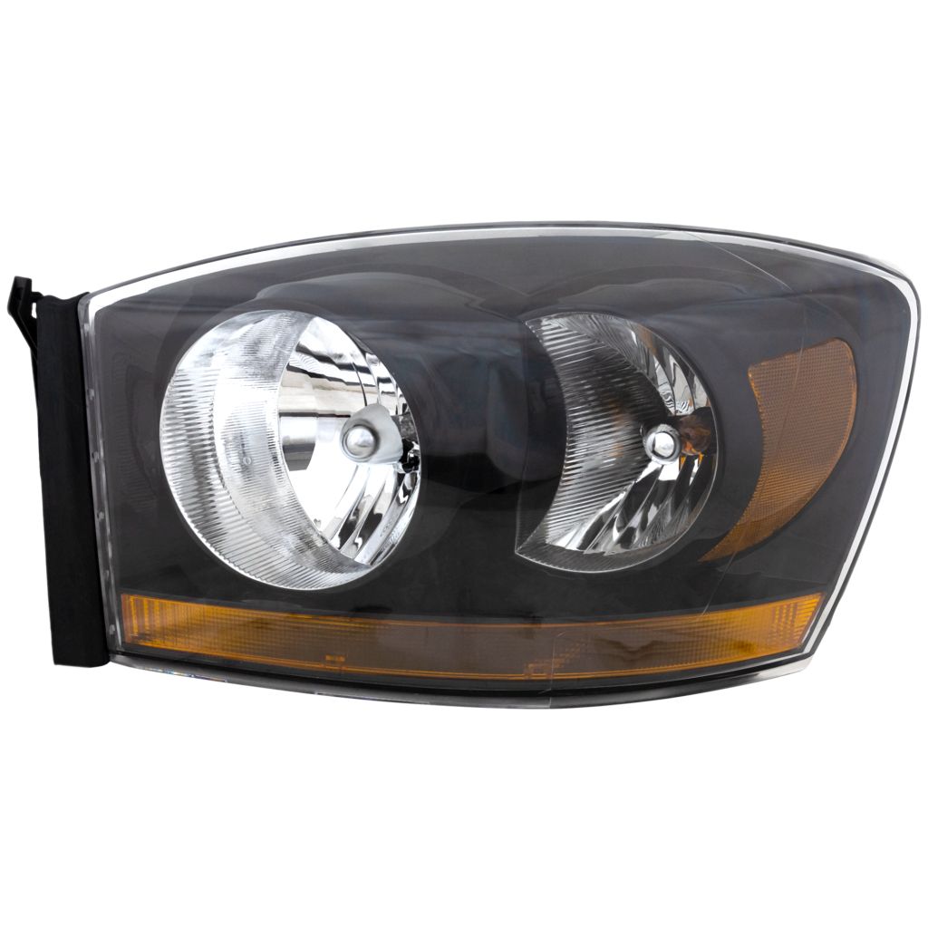 DODGE TRUCKS & VANS DODGE/PU ( R1500)(EXC Mega Cab 06-08) HEAD LAMP ASSEMBLY LEFT (Driver Side) (W/BLK BEZEL) OEM#55372815AB 2006 PL#CH2518115