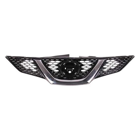 NISSAN ROGUE SPORT (2.0L) GRILLE ASSY PTD-BLACK W/CHROME MLDG (W/AVM)(WO/INTELLIGENT CRUISE) OEM#623106MG0C 2017 PL#NI1200289
