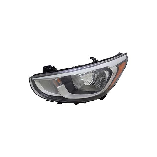 HYUNDAI ACCENT HATCHBACK HEAD LAMP ASSY LEFT (Driver Side) (HALOGEN) OEM#921011R710 2015-2017 PL#HY2502192