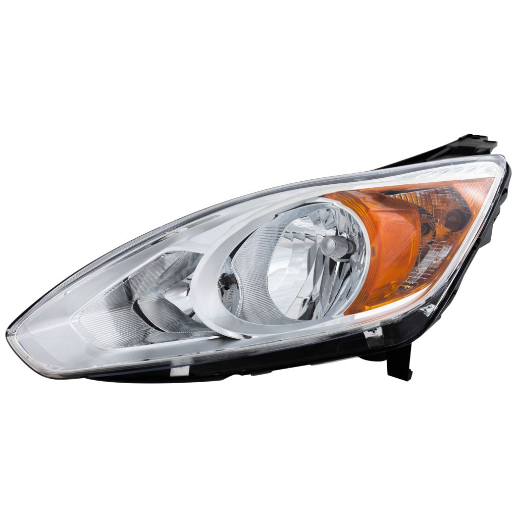 FORD C-MAX HYBRID/ENERGI HEAD LAMP ASSY LEFT (Driver Side) (CHROME BEZEL)(WO/LOGO ON BULB SHIELD) OEM#DM5Z13008D 2013-2016 PL#FO2502314