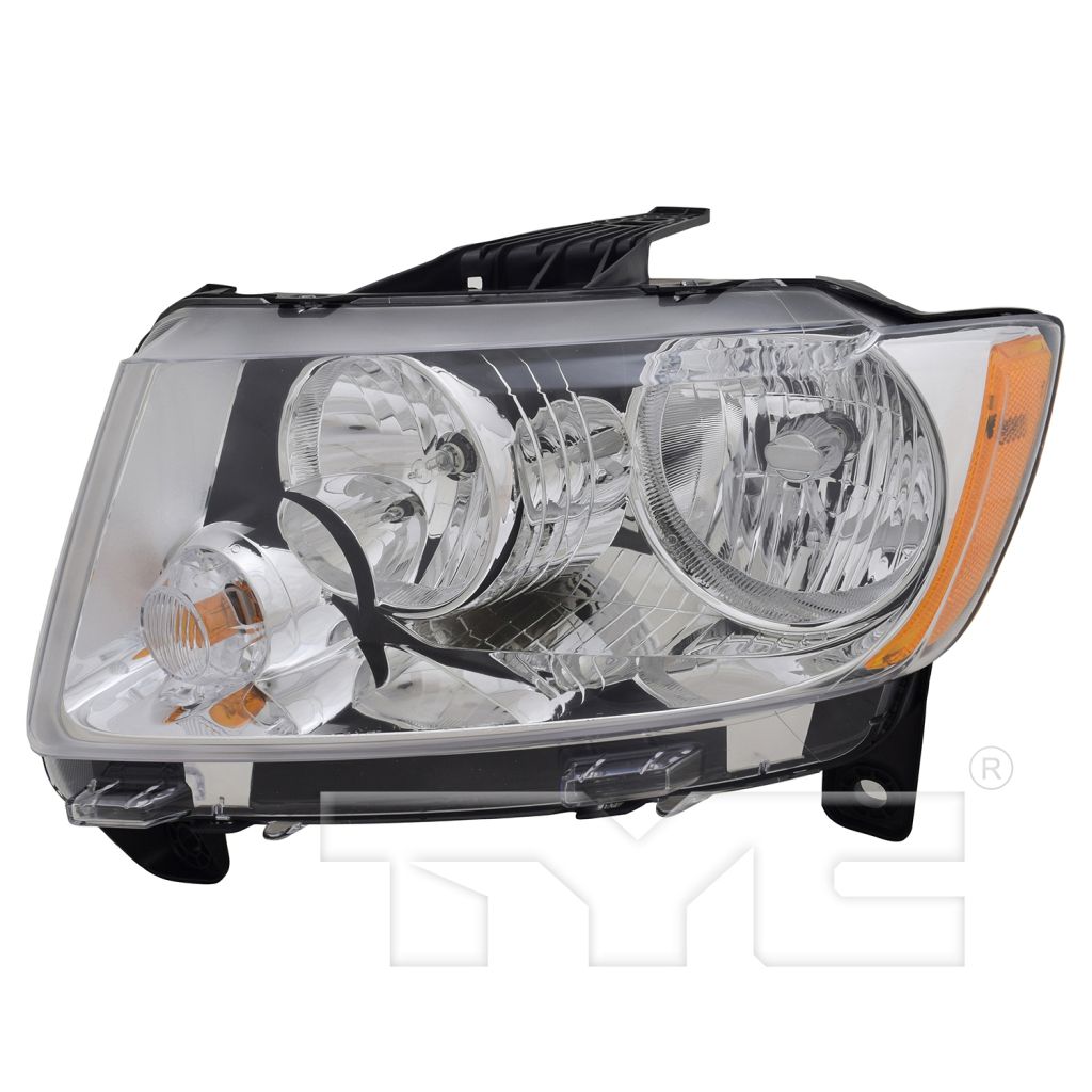 JEEP GRAND CHEROKEE HEAD LAMP ASSEMBLY LEFT (Driver Side) (HALOGEN)(EXC SRT-8)**CAPA** OEM#55079379AF 2011-2013 PL#CH2502224C